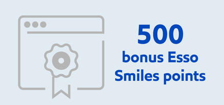 500 bonus Esso Smiles points banner