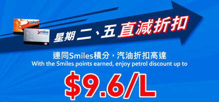 Up to $9.6/L instant petrol discount